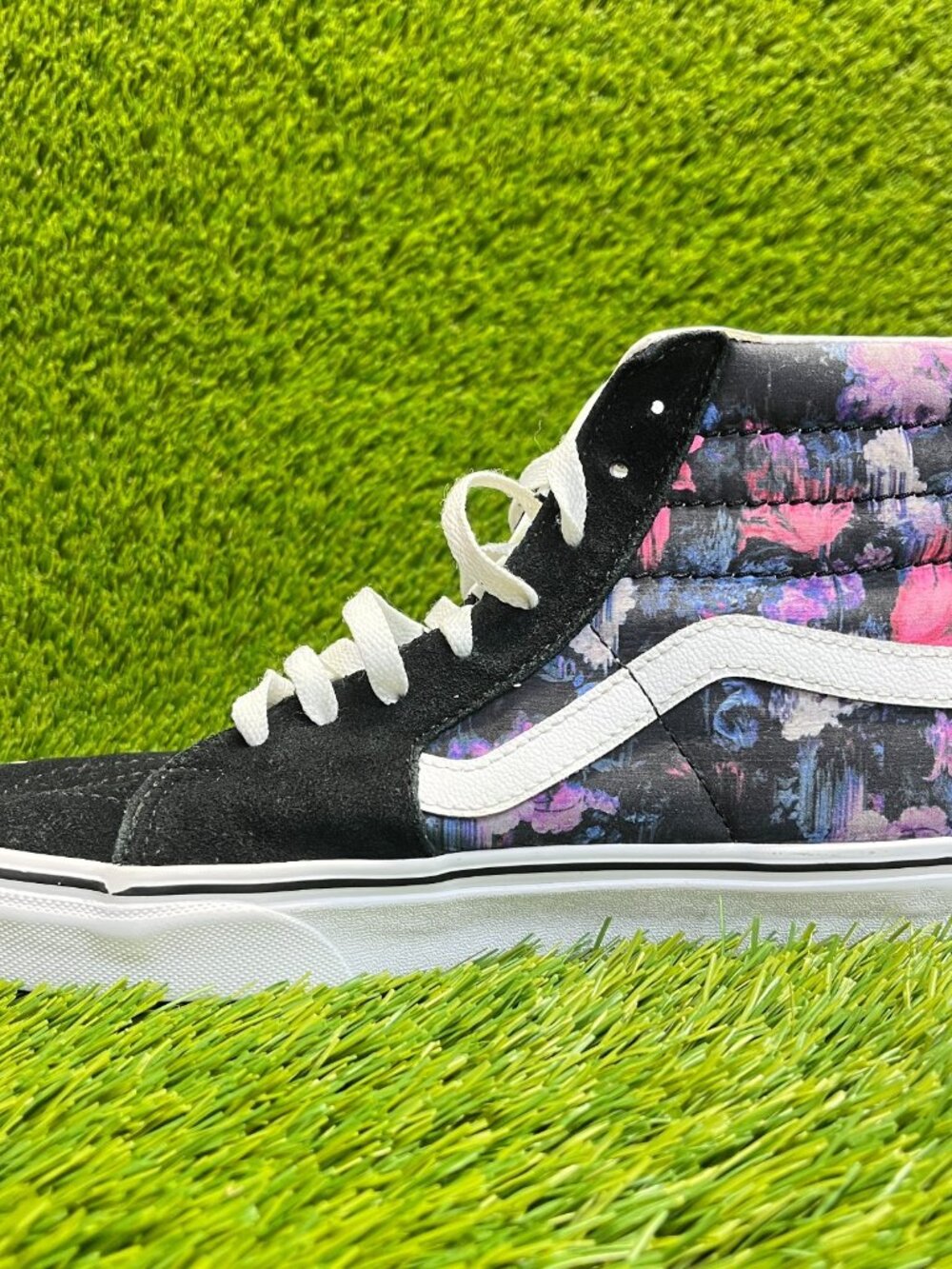Vans Sk8-Hi Mens Size 8 Black White Athletic Skateboarding Shoes Sneakers - Picture 3 of 11